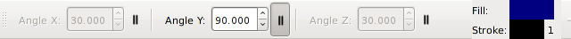 The Box Tool Controls.